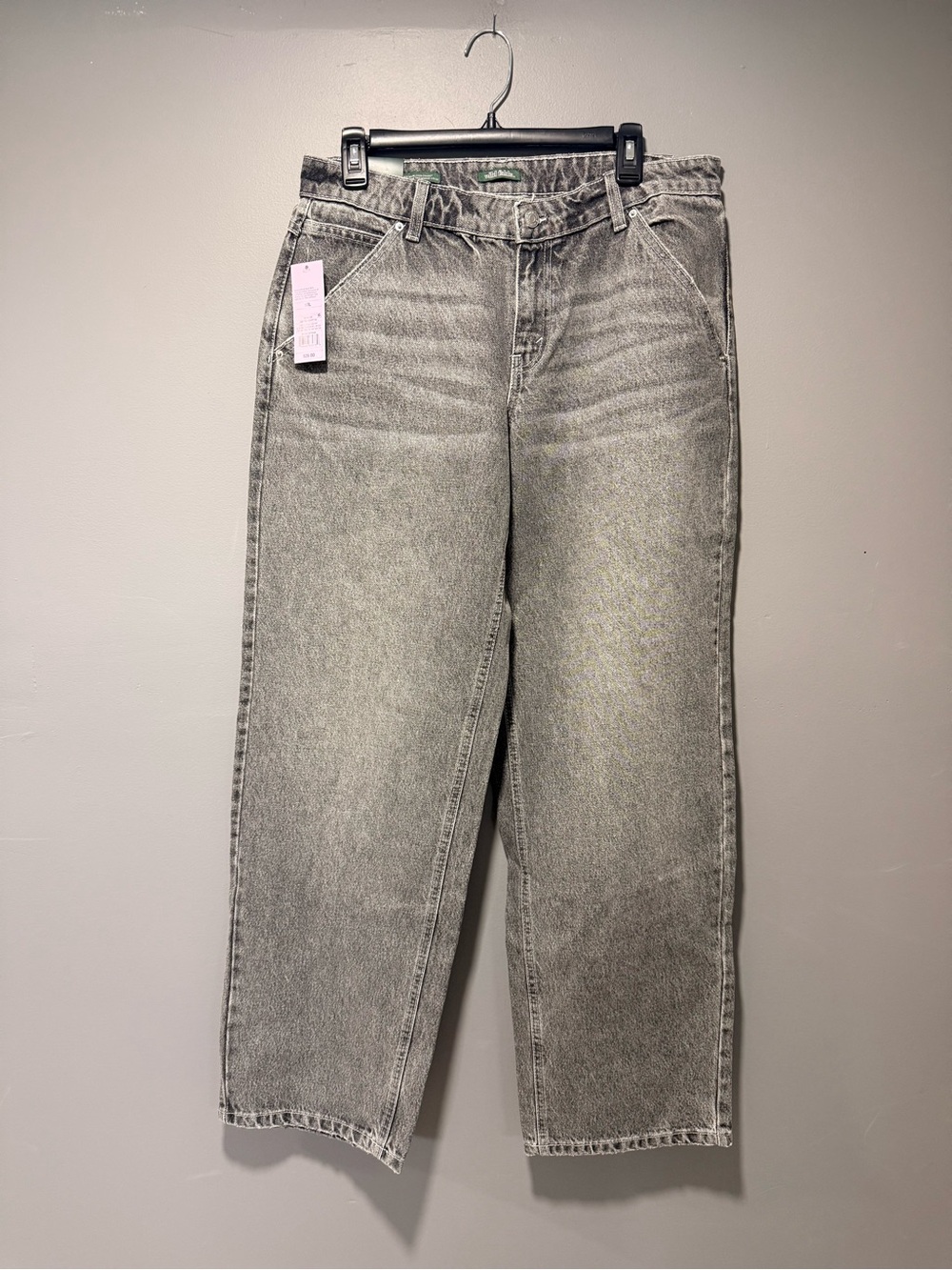 wild fable Women's Straight-Leg Jeans in Washed Gray